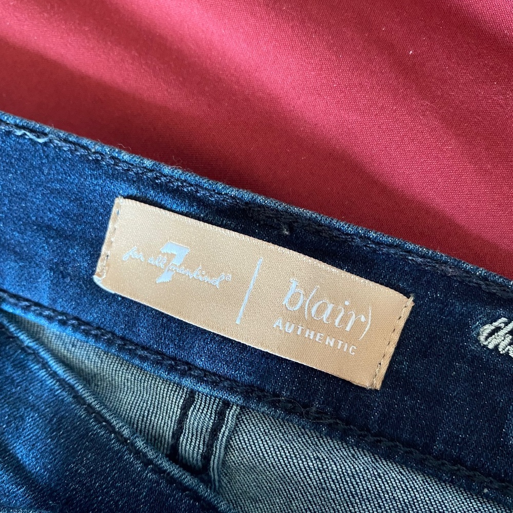 7 for all mankind blue jeans